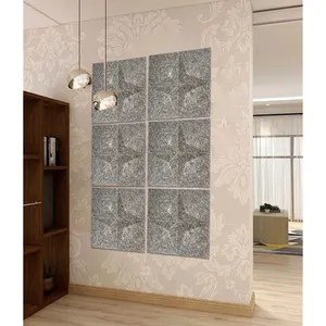 Eco-Vriendelijke Decoratie 3d Wandpatroon Polyestervezel Geluiddempend Akoestisch Paneel Voor Binnenwand