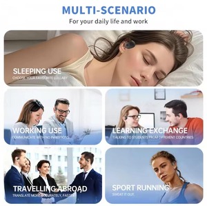 Auriculares de Moda con Gancho Esférico para la Oreja, Traducción Simultánea por IA, Calidad de <span class=keywords><strong>Llamada</strong></span> sin Ruido y Reproducción de Larga Duración, JM13 - Product Image 3