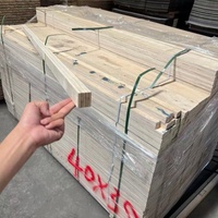 Offre Spéciale Poutre en Bois Lamellé H20 LVL à Âme en Pin Compatible Doka pour Coffrage, Meubles et Cadres de Portes 35mm-40mm