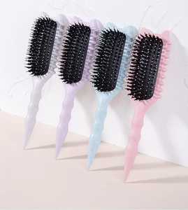 Cepillo para el Cabello con Orejas de Gato Adorable, con Mango de Paja de Trigo, Múltiples Colores, Diseño Moderno para Desenredar y Peinar, Uso Doméstico - Product Image 2