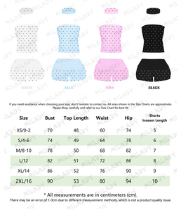 Ensemble sexy pour femme 2026 : Haut bustier à pois, short en coton à taille repliable et <span class=keywords><strong>bandeau</strong></span> – Style Y2K urbain, longueur au-dessus du genou - Product Image 6