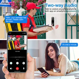 Nhà máy thông minh không dây video điện thoại chuông cửa Intercom HD Wifi Vòng cửa chuông máy ảnh WIFI video chuông cửa