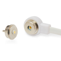Conector circular redondo de 2 pines de alta resistencia, cables de carga magnéticos pogo
