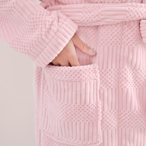 Nouvelles Robes <span class=keywords><strong>de</strong></span> Chambre et Pyjamas <span class=keywords><strong>de</strong></span> <span class=keywords><strong>Luxe</strong></span> Décontractés Personnalisables en Couleur Unie pour Hommes et Femmes – Vente en Gros - Product Image 5