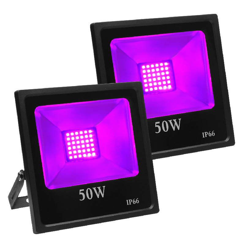 УФ светодиодный прожектор, 10 Вт, 20 Вт, 30 Вт, 50 Вт, водонепроницаемый Ультрафиолетовый флуоресцентный прожектор, балка, Хэллоуин, вечеринка, УФ светодиодный прожектор, 365 нм