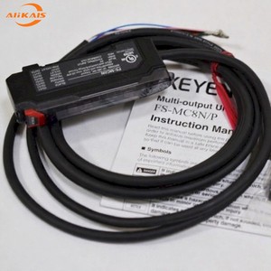Sensor de Flujo Multifuncional Keyence FS-MC8N FS-MC8P NPN PNP con Unidad de Salida de Control y Abrazadera, Serie FD-M - Product Image 1