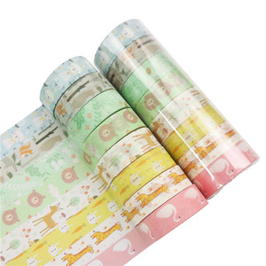 Ruban Washi Export Source 15 mm x 5 m, Animaux de Dessin Animé, Volume 8, pour Journal Créatif et Artisanat - Product Image 1
