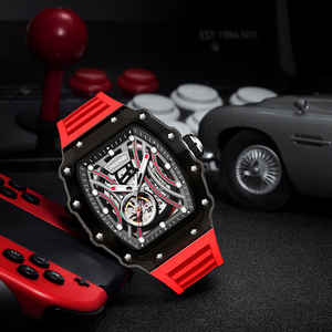 Dessio Men's Luxury <b>Skeleton</b> <b>Automatic</b> Mechanical <b>Watch</b> with Original Movement Custom Logo Wrist Replacement Parts - Product Image 5