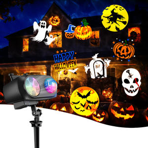 Proyector de Patrones Dinámicos Tipo Tarjeta para Exteriores, Luz de Escenario Navideña con Copos de Nieve, Luz de Proyección de Halloween, Luz Nocturna con Efecto de Ondas de Agua - Product Image 2