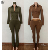 Ensemble de vêtements de sport pour femmes, 2 pièces, de haute qualité, personnalisé, veste de sport unie avec leggings, vêtements de sport actifs