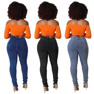 Mode Sexy femmes pantalons d'été Streetwear déchiré <span class=keywords><strong>jean</strong></span> évider bas oeillet à lacets pantalon femmes Denim <span class=keywords><strong>jean</strong></span> pantalon - Product Image 2