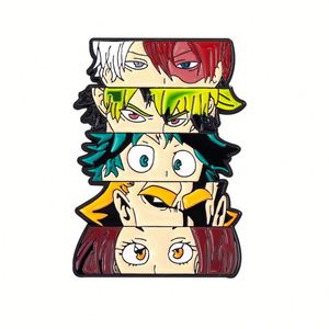 เข็มกลัดตัวการ์ตูนโจรสลัดสุดฮอตของ One_x_piece เข็มกลัดรูปสัญลักษณ์ส่วนตัวแจ็กเก็ตผ้าเดนิมประดับโลหะเคลือบอ่อน
