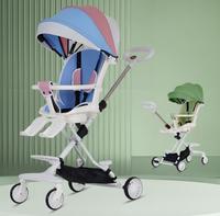 Poussette pliante portable pour bébé/Poussettes pour bébé réglables dans les deux sens Poussette magique pliante pour bébé