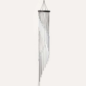 Carillons éoliens d'extérieur en pin de 35 pouces, grands ornements de jardin rotatifs - Product Image 6