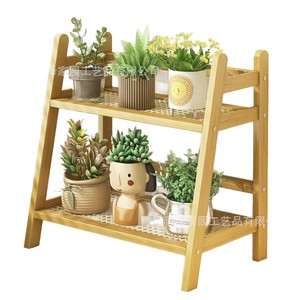 Estante de almacenamiento de madera para cocina, organizador de encimera multifunción de bambú de 2 niveles para tazas de café, condimentos, estante de escritorio - Product Image 5