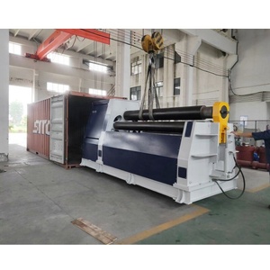 W12 Loạt CNC 4 Con Lăn Các Loại Máy Cán Trong Kim Loại Tấm Máy Cán Cnc Tự Động 4 Cuộn Máy Uốn - Product Image 4