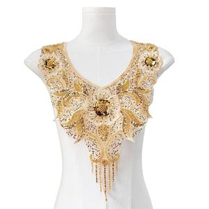 Foshan Guangzhou Usine Personnalisée Broderie Galons Ruban <span class=keywords><strong>Bazin</strong></span> à Coudre Strass Perlé Paillettes Colliers Pour <span class=keywords><strong>Robe</strong></span> <span class=keywords><strong>Africaine</strong></span> - Product Image 1