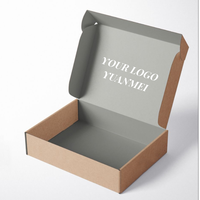 Boîte d'expédition de vêtements personnalisée de luxe avec fermeture à glissière pour l'envoi postal et l'emballage de cadeaux