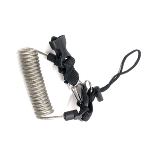 Dây Cáp Thép Lò Xo Bọc Nhựa Màu Khác Nhau Có Móc Carabiner - Product Image 2