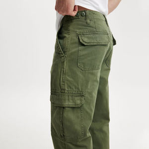 Ropa de calle de alta calidad para hombre, pantalones Cargo de trabajo de pierna recta de gran tamaño, logotipo personalizado, ligero, multibolsillos, estilo informal OEM - Product Image 4