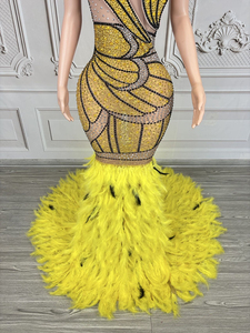 Novance Y4842-C Prodotti di Tendenza 2025 Nuovi Arrivi Abito <span class=keywords><strong>da</strong></span> <span class=keywords><strong>Sera</strong></span> Lungo Lussuoso con Piume Outfit <span class=keywords><strong>da</strong></span> Club per Donne <span class=keywords><strong>Sexy</strong></span> - Product Image 3