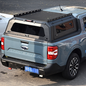 Meilleure couverture de benne de <span class=keywords><strong>camion</strong></span> en acier pour Ford Maverick 2022-2025, fenêtres coulissantes hautes, auvent, coque de camping-car, topper imperméable - Product Image 1