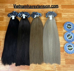 Extensions de cheveux naturels à double trame, lisses et soyeuses, à bandes adhésives, couleur brun cendré et tons foncés, cheveux vietnamiens, approvisionnement direct usine - Product Image 4