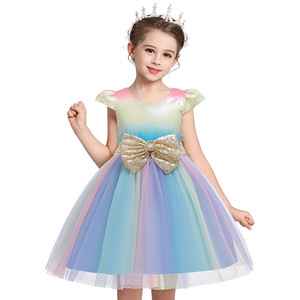 Robes d'été pour filles, robe à nœud, robes de princesse pour bébé fille - Product Image 1