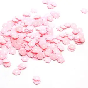 500グラムPink Red Polymer Clay Flower Sprinkles Slices Polymer Clay Kawaii DIY Slime Filler Add Ins Deco Toppings Arts 3D Nail Art