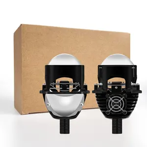 Hot 13000LM 2.5Inch Bi-LED Projector Bulb Big Lens Headlight Bi Led Projector Lens Car Headlight For Car