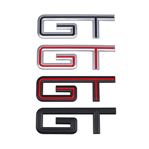 Autocollant de <span class=keywords><strong>voiture</strong></span> en métal chromé 3D GT, emblème, badge de coffre arrière, décalcomanies pour Ford F150 <span class=keywords><strong>Mustang</strong></span> Shelby GT500 GT350, style <span class=keywords><strong>logo</strong></span> GT - Product Image 3