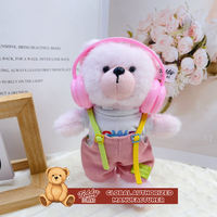 Peluches d'ours en coton de haute qualité Teddy ISLAND, homologuées globalement, 14-17 cm, avec service personnalisé