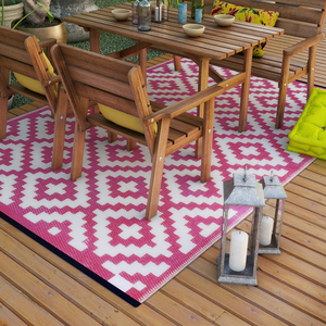 100% plastique recyclé PP tapis d'extérieur grandes pailles en plastique tissé tapis d'extérieur réversible grands tapis d'extérieur pour le Camping - Product Image 2