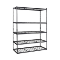 Étagère de rangement en fil de maille sans boulon à 4 niveaux en acier à 4 niveaux