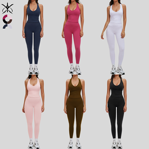 Ensemble de yoga ajouré tendance, respirant, pantalon taille haute moulant, vêtements de fitness polyvalents, ensemble de sport de course à séchage rapide - Product Image 3