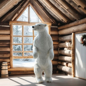 Ours Polaire Animé de Noël Taille Réelle pour Extérieur, Ornement Électrique avec Musique, Figurine et Jouet d'Intérieur de Noël - Product Image 2