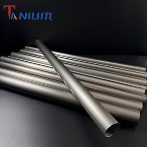 Tubos rectos de titanio de 18-127mm de espesor, tubo redondo de soldadura de <span class=keywords><strong>2</strong></span>.125 pulgadas, tubo de escape fiable, tubo de titanio para hacer escapes - Product Image 3