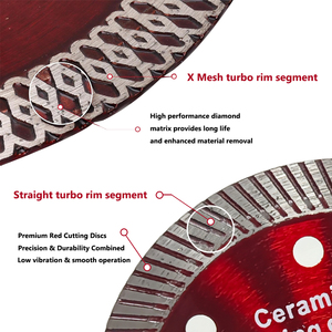 Lame de scie en porcelaine diamantée super mince de qualité industrielle de 4 pouces <span class=keywords><strong>Disque</strong></span> de coupe en céramique pour carreaux et coffret - Product Image 5