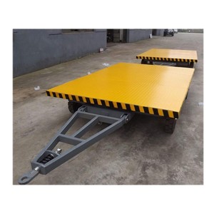 Semi-remorque plateau bleue de 40 pieds à prix abordable pour le transport de conteneurs et de bagages, à vendre - Product Image 1