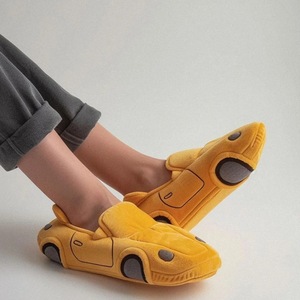 Racing <strong>Car</strong> Shape Plush Toy Closed Toe Anti-Slip Light Weight Winter Autumn <strong>Slipper</strong> Shoe - Product Image 6