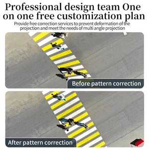 Luci di Proiezione di Avvertimento per Attraversamenti Pedonali 200W IP67, Segnali di Sicurezza Stradale Industriali per Controllo Accessi in Fabbriche - Product Image 4