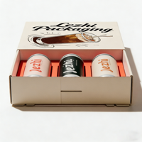 Boîte d'emballage en carton pour canettes de boissons énergisantes, bière, café et sodas, fabriquée en Chine, à prix compétitif