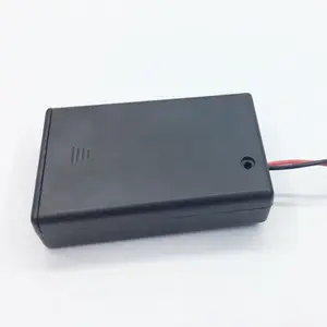 スライドスイッチとリード線バッテリーホルダー付き4.5V 3AAA ABS