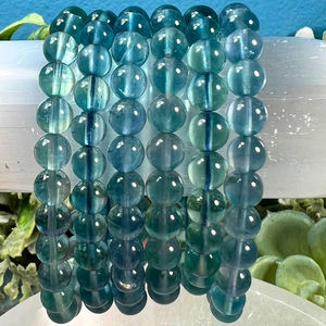 Bracelet en cristal de fluorite bleue naturelle fait à la main, style croix avec motif animal, vente en gros pour femmes, hommes, cadeaux d'affaires, de fête - Product Image 1