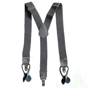 Factory Direct Sale Y-Stil Handmade <span class=keywords><strong>Brown</strong></span> Farbe Echte Herren Original Split Leder Hosenträger - Product Image 6