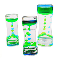 Jouets à bulles liquides colorés avec minuteur, Jouet sensoriel, Nouveaux jouets colorés amusants, Minuteur à mouvement liquide, Jouet sensoriel apaisant anti-stress