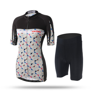 Ensemble cycliste pour femme en tissu mesh respirant, léger, à séchage rapide et anti-humidité, avec short à bretelles, pour l'été, vente en gros - Product Image 6
