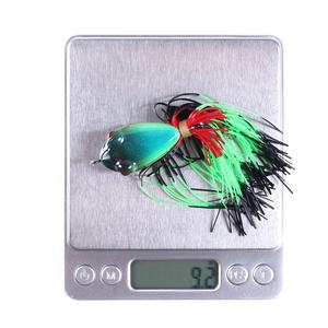 Toptan folong 10cm 9g yapay yemler üst su yüzen kurbağa uzun etekler ile balıkçılık Lures - Product Image 5