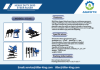 Accessoire de tarière hydraulique robuste pour mini-chargeuse à chenilles, forage polyvalent