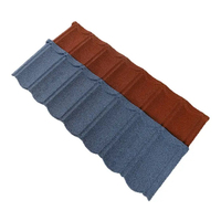 Plans de maison modernes Feuilles de toiture Tuile en métal revêtue de pierre style Bond imperméable